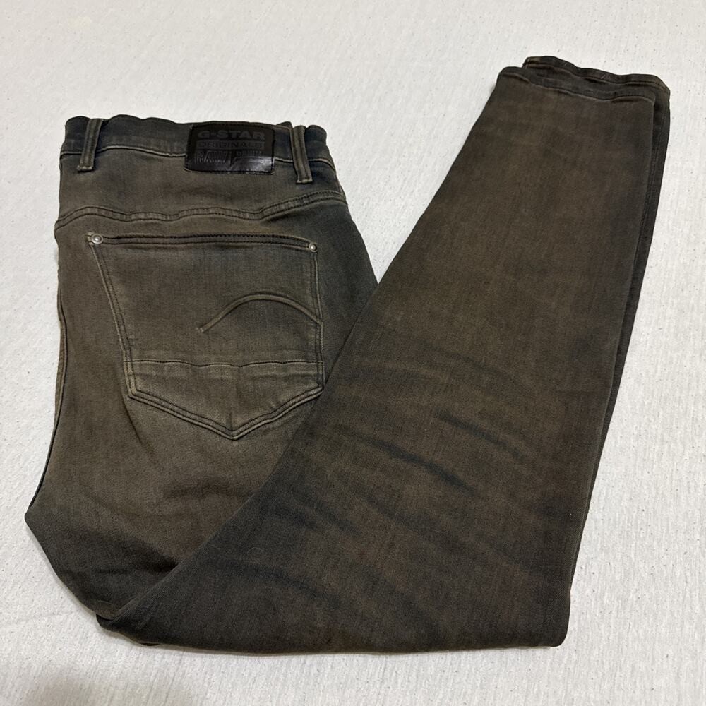 G Star Raw Revend Fwd Skinny Stretch Jeans Mens 36x32 Denim Motorcycle Racing